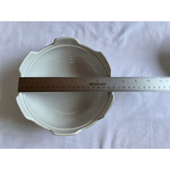 Vintage Royal Haeger USA Pottery. Mid Century Candy Dish, Gold Rimmed with Lid - Picture 9 of 10